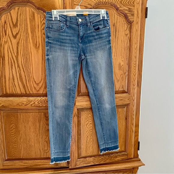 Pilcro and The Letterpress Women’s Size 26 Mid Rise Denim Raw Hem Jeans - Picture 6 of 16